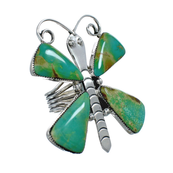 Large Statement Butterfly Turquoise Southwest Ring Size 9-1/4 PS73037